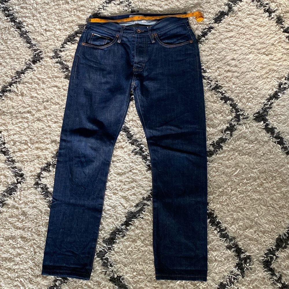 Taylor Stitch Slim Selvedge Denim - Dark Indigo